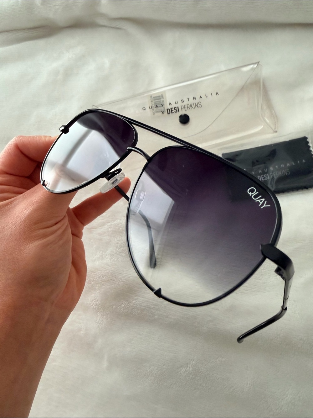 Quay mini high key 60mm aviator sunglasses